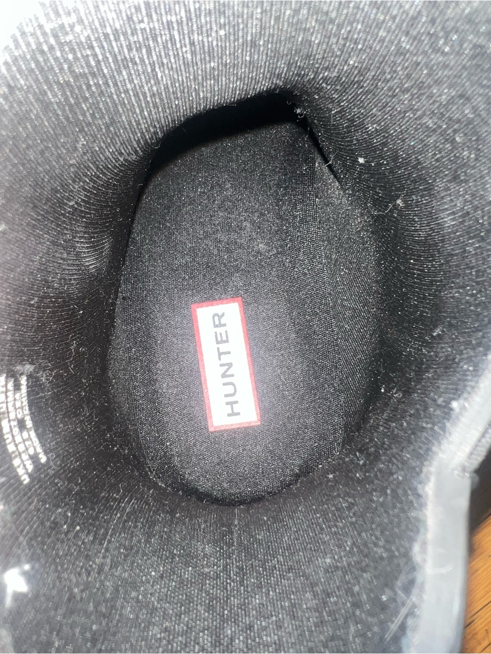 Hunter Short Black Chelsea Rain Boots with Logo Trim - Picture 11 of 12